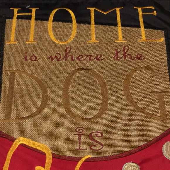 🎉HP🎉”Home is Where the Dog Is, Love” Double-Sided Garden Flag, New Tags Sealed - Picture 3 of 10